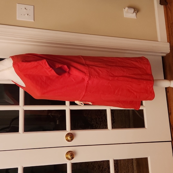 J.Crew coral shift dress / cover up M - Picture 3 of 6